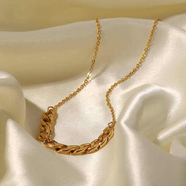 | Gold Chain Necklace | 18K Gold Link Necklace | Elegant Gold Chain | Chic Gold Necklace |
Sleek Gold Chain | Luxury Gold Necklace | Gold Stainless Steel Necklace | Timeless Gold Chain |