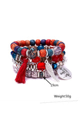 | Vibrant Wing Bracelet Set | Bold Wing Tassel Set | Fiery Wing Bracelet Set |